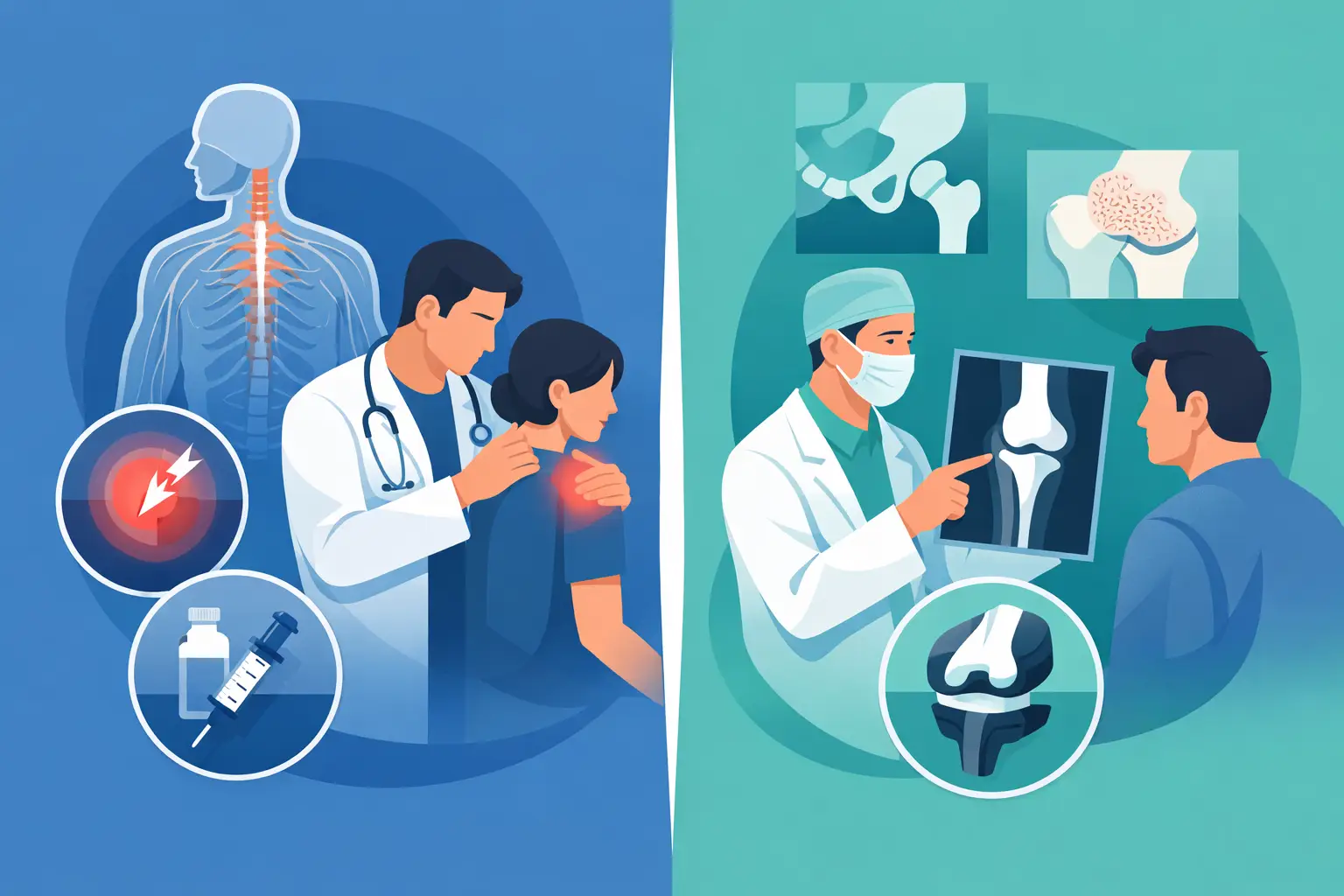 Pain Specialist vs Orthopedic Doctor